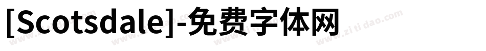 [Scotsdale]字体转换